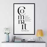 Faith Culture - Guided Steps - Proverbs 16:3 - Christian Wall Art