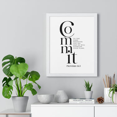 Faith Culture - Guided Steps - Proverbs 16:3 - Christian Wall Art