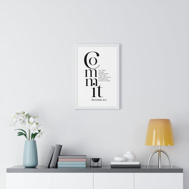 Faith Culture - Guided Steps - Proverbs 16:3 - Christian Wall Art