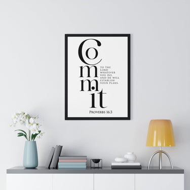 Faith Culture - Guided Steps - Proverbs 16:3 - Christian Wall Art