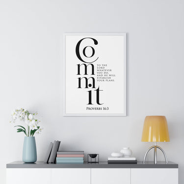 Faith Culture - Guided Steps - Proverbs 16:3 - Christian Wall Art