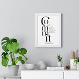 Faith Culture - Guided Steps - Proverbs 16:3 - Christian Wall Art