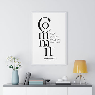 Faith Culture - Guided Steps - Proverbs 16:3 - Christian Wall Art