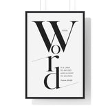 Faith Culture - Guiding Light - Psalm 119:105 - Christian Wall Art 24″ x 36″ Black