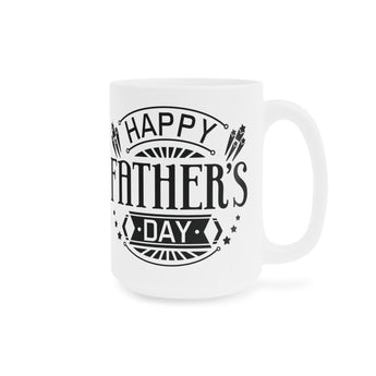 Faith Culture - Happy Father's Day - Christian Ceramic Coffee Mug (11oz5oz0oz) 15oz White