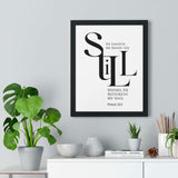 Faith Culture - "He Leads Me Beside Quiet Waters" - Psalm 23:2 Christian Vertical Framed Wall Art