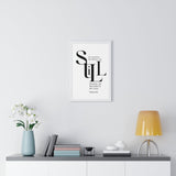 Faith Culture - "He Leads Me Beside Quiet Waters" - Psalm 23:2 Christian Vertical Framed Wall Art