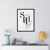 Faith Culture - "He Leads Me Beside Quiet Waters" - Psalm 23:2 Christian Vertical Framed Wall Art