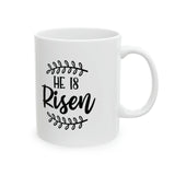 Faith Culture - He is Risen - Christian Ceramic Coffee Mug 11oz