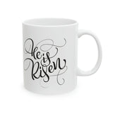 Faith Culture - He is Risen - Christian Coffee or Tea Ceramic Mug 11oz