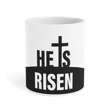 Faith Culture - He is Risen - Christian Coffee or Tea Ceramic Mug(11oz5oz0oz) 20oz White