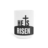 Faith Culture - He is Risen - Christian Coffee or Tea Ceramic Mug(11oz5oz0oz) 15oz White