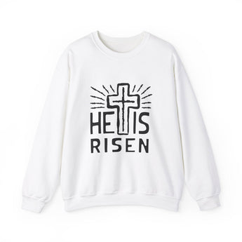 Faith Culture - He is Risen - Christian Unisex Heavy Blend™ Crewneck Sweatshirt