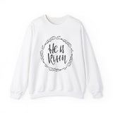 Faith Culture - He is Risen - Christian Unisex Heavy Blend™ Crewneck Sweatshirt