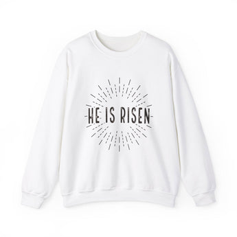 Faith Culture - He is Risen - Christian Unisex Heavy Blend™ Crewneck Sweatshirt