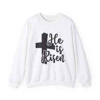Faith Culture - He is Risen - Christian Unisex Heavy Blend™ Crewneck Sweatshirt