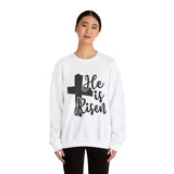 Faith Culture - He is Risen - Christian Unisex Heavy Blend™ Crewneck Sweatshirt