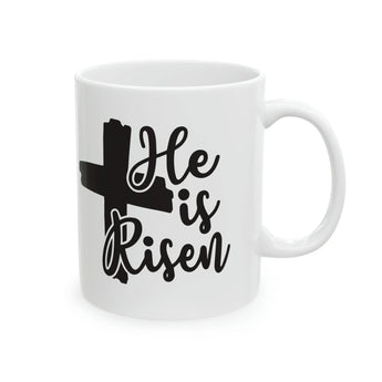Faith Culture - He is Risen Christian Coffee or Tea Ceramic Mug 11oz 11oz