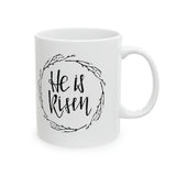 Faith Culture - He is Risen Christian Coffee or Tea Ceramic Mug 11oz