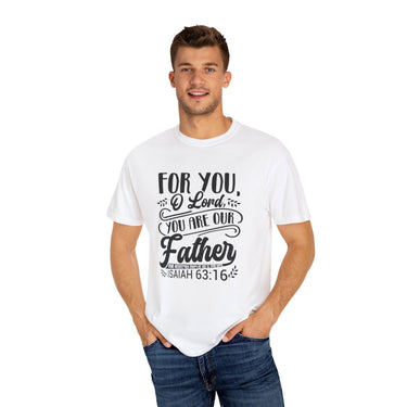 Faith Culture - Heavenly Father - Christian Unisex Garment-Dyed T-shirt White