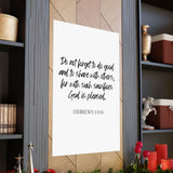 Faith Culture - Hebrews 13:16 Poster -Do Good and Share Decor and Christian Wall Art 36" x 54" Matte