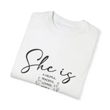 Faith Culture - Helpful, Peaceful, Loving, Joyful, Guided Mama Unisex Garment-Dyed T-shirt