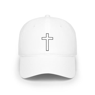 Faith Culture - Holy Cross - Christian Low Profile Baseball Cap White One size