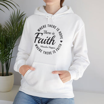Faith Culture - Hope - Christian Unisex Heavy Blend⢠Hooded Sweatshirt White