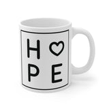 Faith Culture - Hope in Christ - Christian Ceramic Coffee Mug (11oz) 11oz White