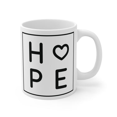 Faith Culture - Hope in Christ - Christian Ceramic Coffee Mug (11oz) 11oz White