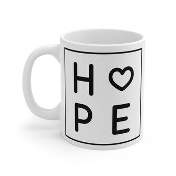 Faith Culture - Hope in Christ - Christian Ceramic Coffee Mug (11oz)