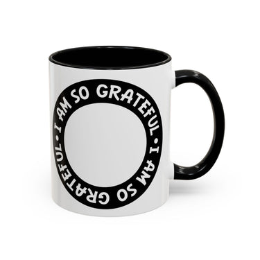 Faith Culture - I Am So Grateful - Christian Thanksgiving Accent Coffee Mug, 11oz and 15oz 11oz Black