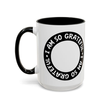 Faith Culture - I Am So Grateful - Christian Thanksgiving Accent Coffee Mug, 11oz and 15oz