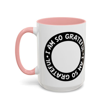 Faith Culture - I Am So Grateful - Christian Thanksgiving Accent Coffee Mug, 11oz and 15oz