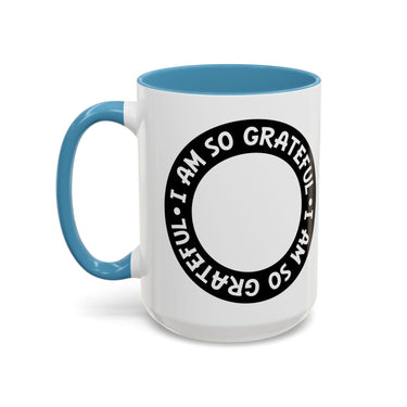 Faith Culture - I Am So Grateful - Christian Thanksgiving Accent Coffee Mug, 11oz and 15oz