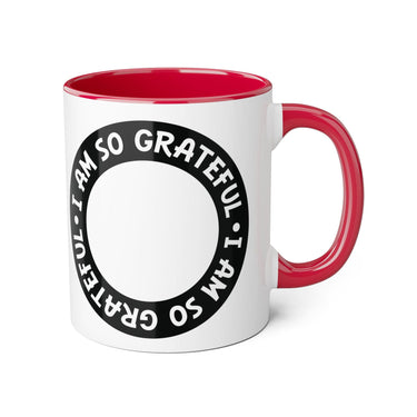 Faith Culture - I Am So Grateful - Christian Thanksgiving Accent Mug, 11oz