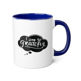 Faith Culture - I Am So Grateful - Christian Thanksgiving Accent Mug, 11oz