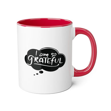 Faith Culture - I Am So Grateful - Christian Thanksgiving Accent Mug, 11oz