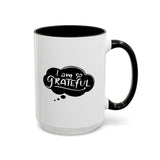 Faith Culture - I Am So Grateful Christian Thanksgiving Accent Coffee Mug, 11oz and 15oz 15oz Black