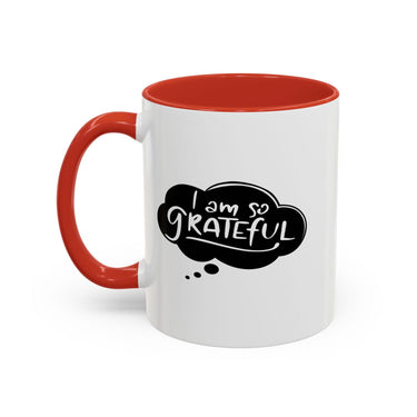 Faith Culture - I Am So Grateful Christian Thanksgiving Accent Coffee Mug, 11oz and 15oz