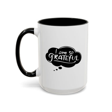 Faith Culture - I Am So Grateful Christian Thanksgiving Accent Coffee Mug, 11oz and 15oz