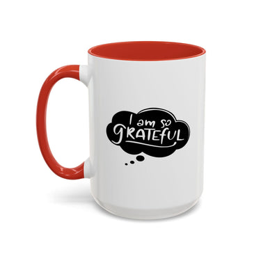 Faith Culture - I Am So Grateful Christian Thanksgiving Accent Coffee Mug, 11oz and 15oz