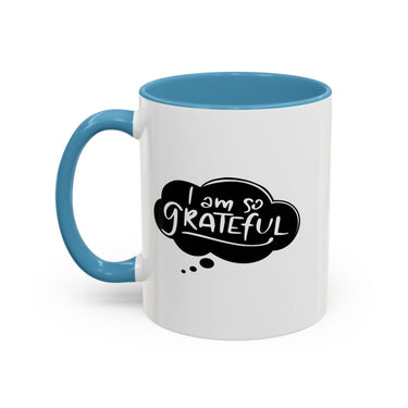 Faith Culture - I Am So Grateful Christian Thanksgiving Accent Coffee Mug, 11oz and 15oz