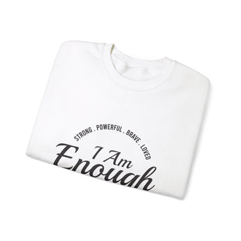 Faith Culture - I am Enough - Christian Unisex Heavy Blend™ Crewneck Sweatshirt