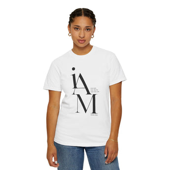 Faith Culture - I am the way, the truth and the life John Unisex Garment-Dyed T-shirt White