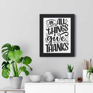 Faith Culture - In All Things Give Thanks - Christian Thanksgiving Wall Art