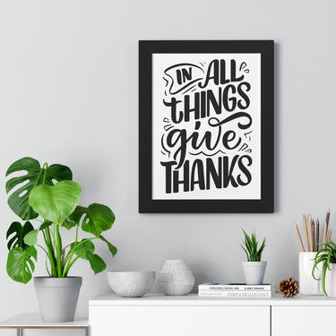 Faith Culture - In All Things Give Thanks - Christian Thanksgiving Wall Art