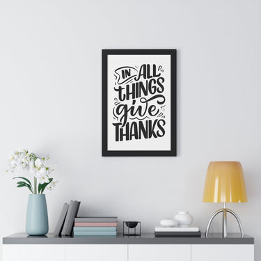 Faith Culture - In All Things Give Thanks - Christian Thanksgiving Wall Art