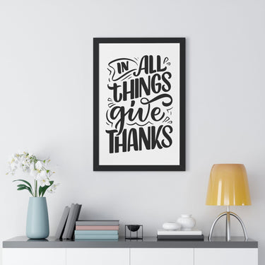 Faith Culture - In All Things Give Thanks - Christian Thanksgiving Wall Art