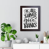 Faith Culture - In All Things Give Thanks - Christian Thanksgiving Wall Art